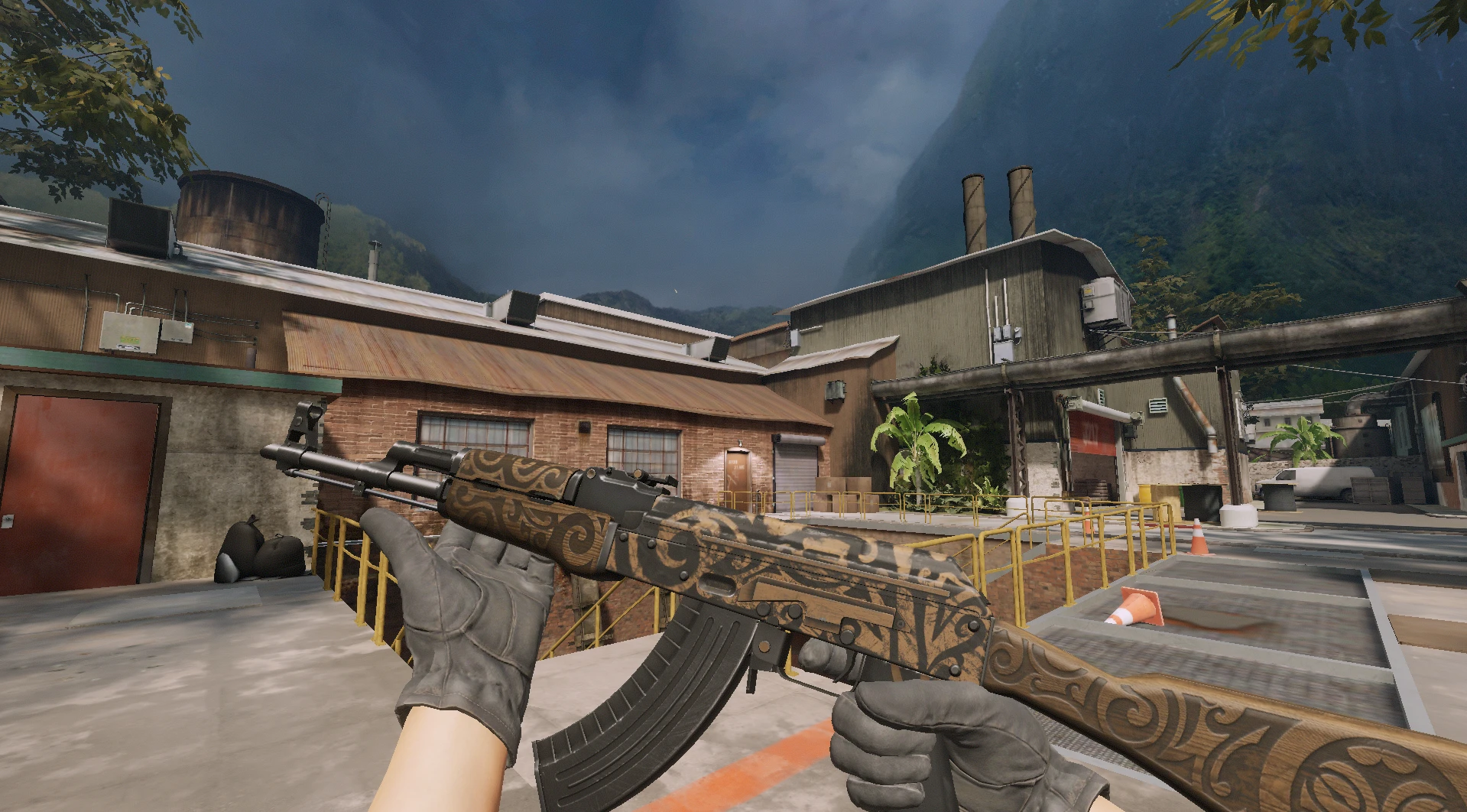 AK-47 Uncharted Field-Tested brown black budget CS2 skin