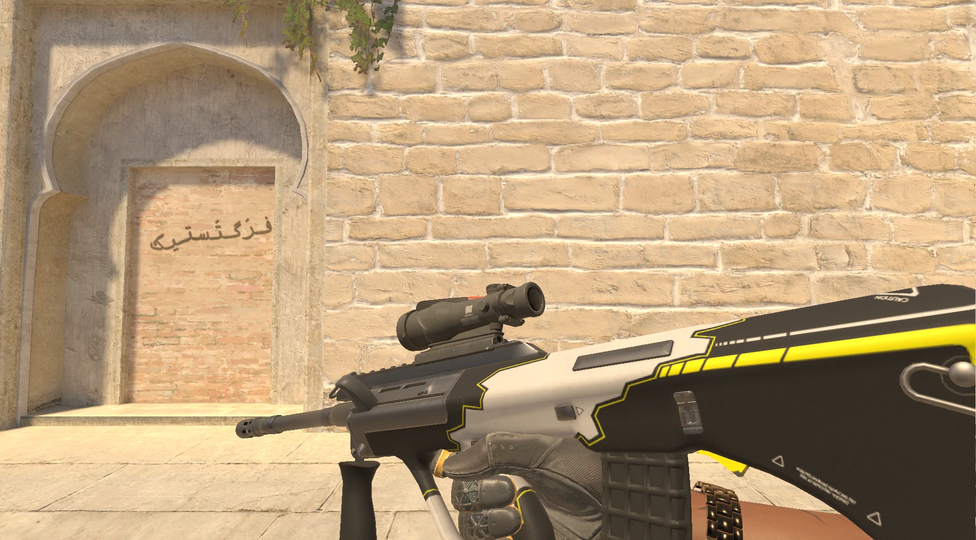AUG Torque yellow white CS2 skin clean design