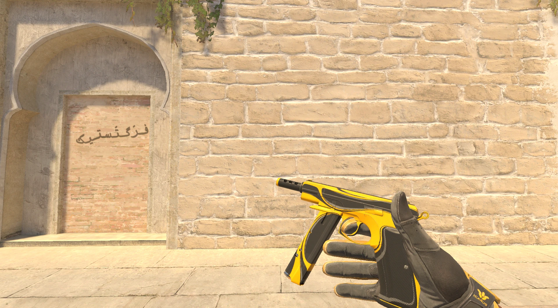 CZ75-Auto Yellow Jacket Field-Tested low float yellow CS2 skin
