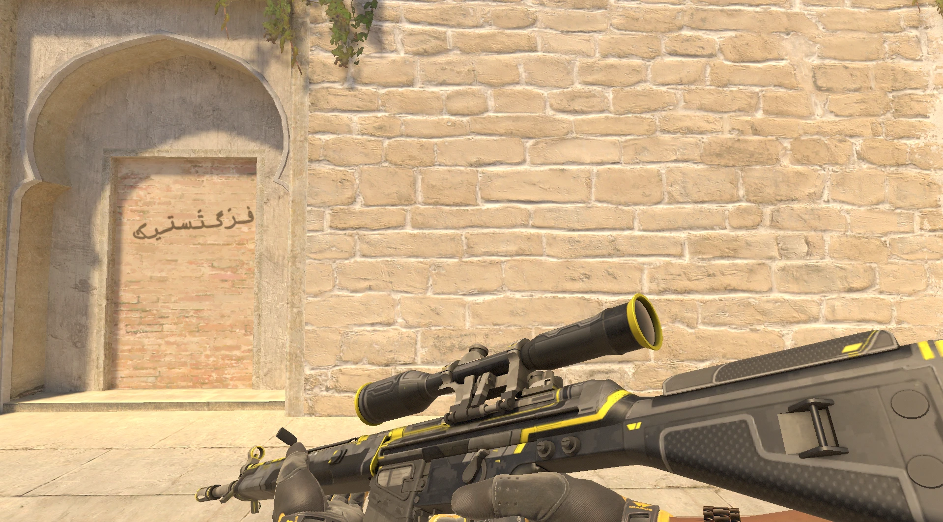 G3SG1 Stinger yellow CS2 skin only yellow option
