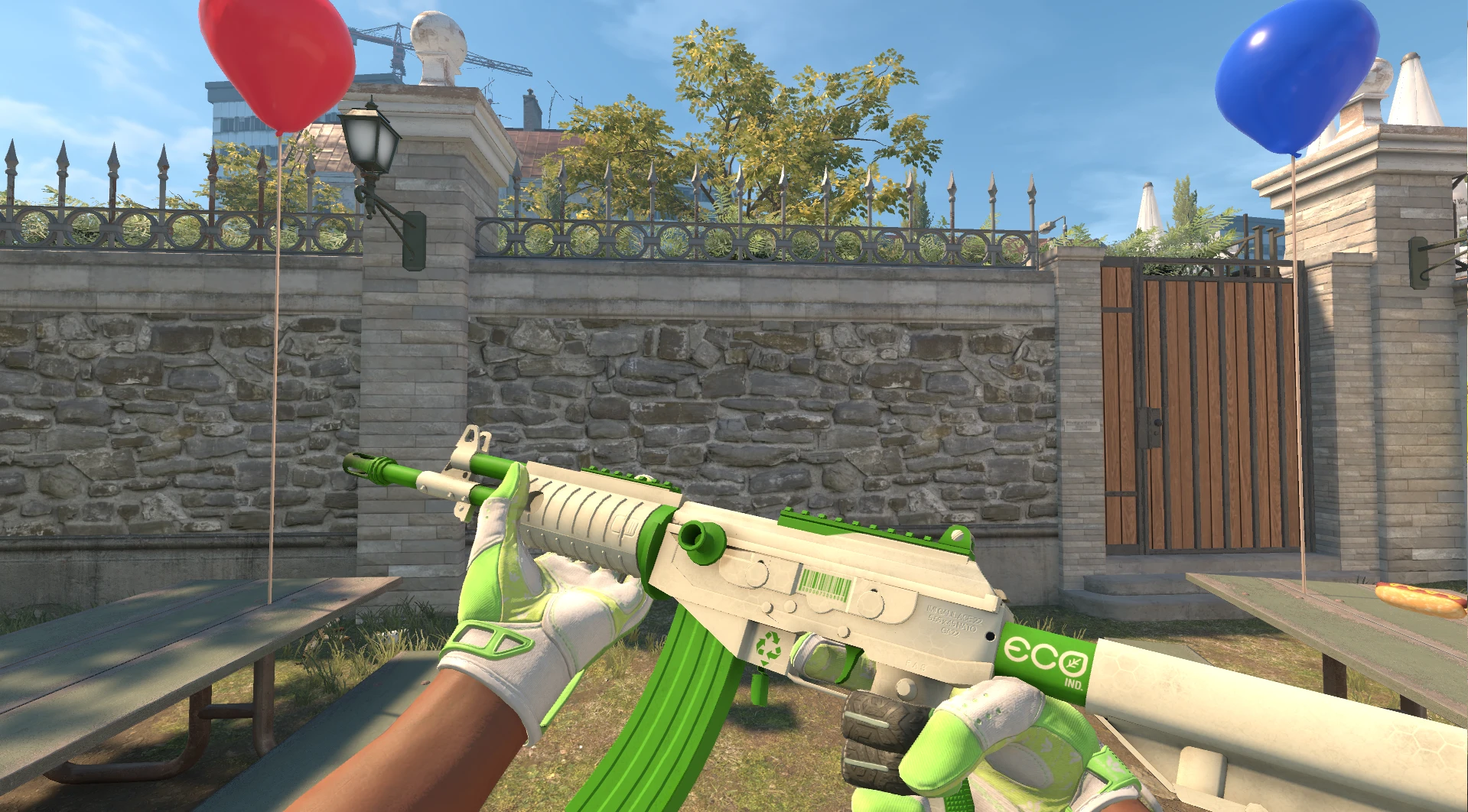Galil AR Eco Field Tested green CS2 skin Chroma 2 case
