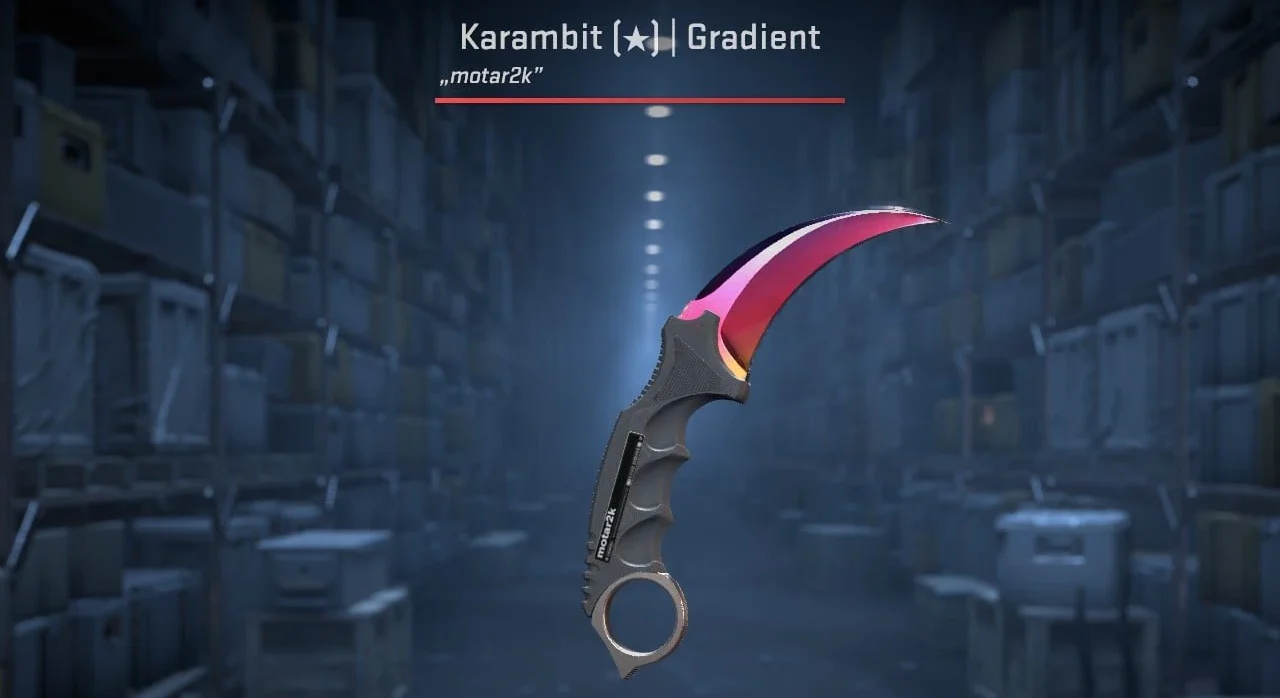 Karambit Fade motar2k CS2 knife