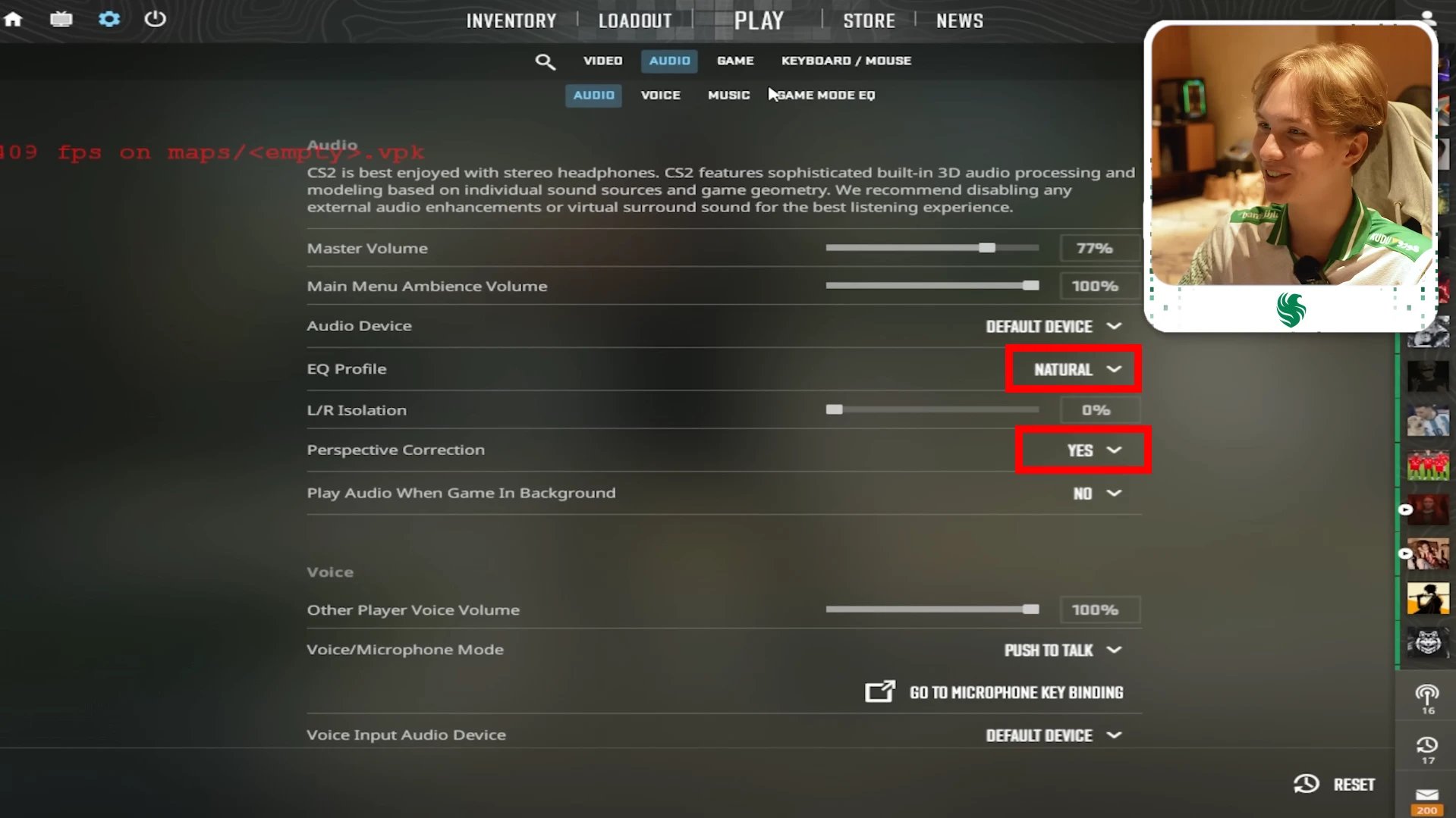 m0NESY CS2 audio settings