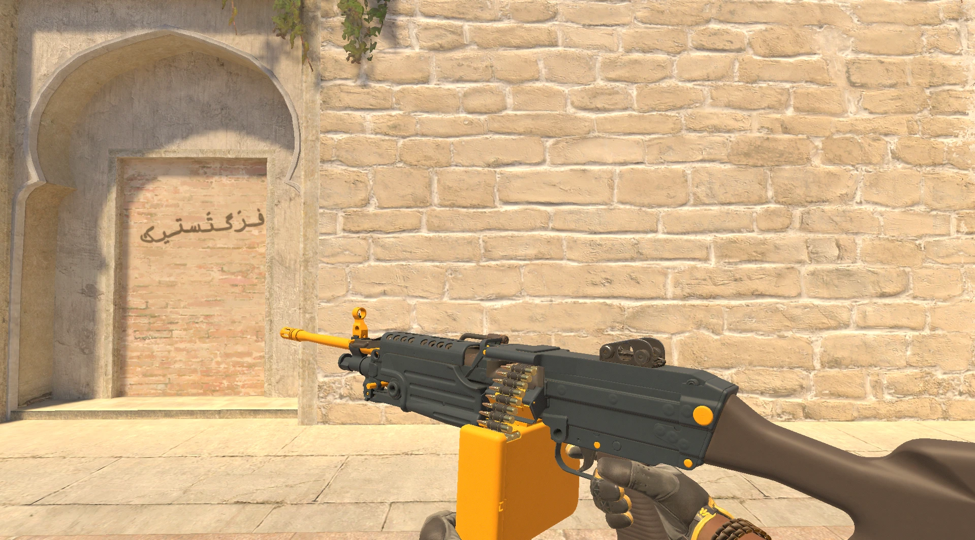 M249 Impact Drill yellow CS2 skin perfect LMG choice