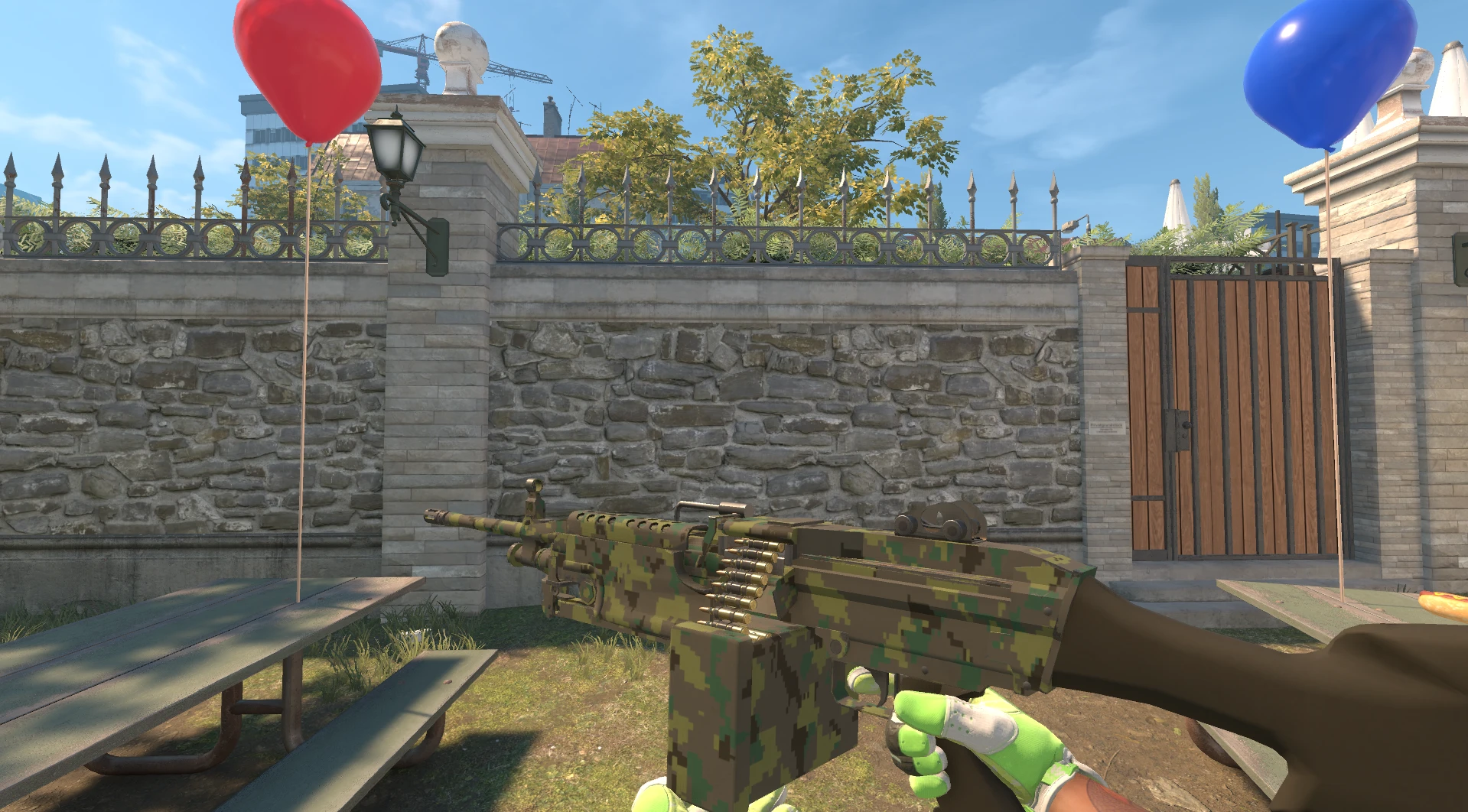M249 Jungle DDPAT Factory New green CS2 skin