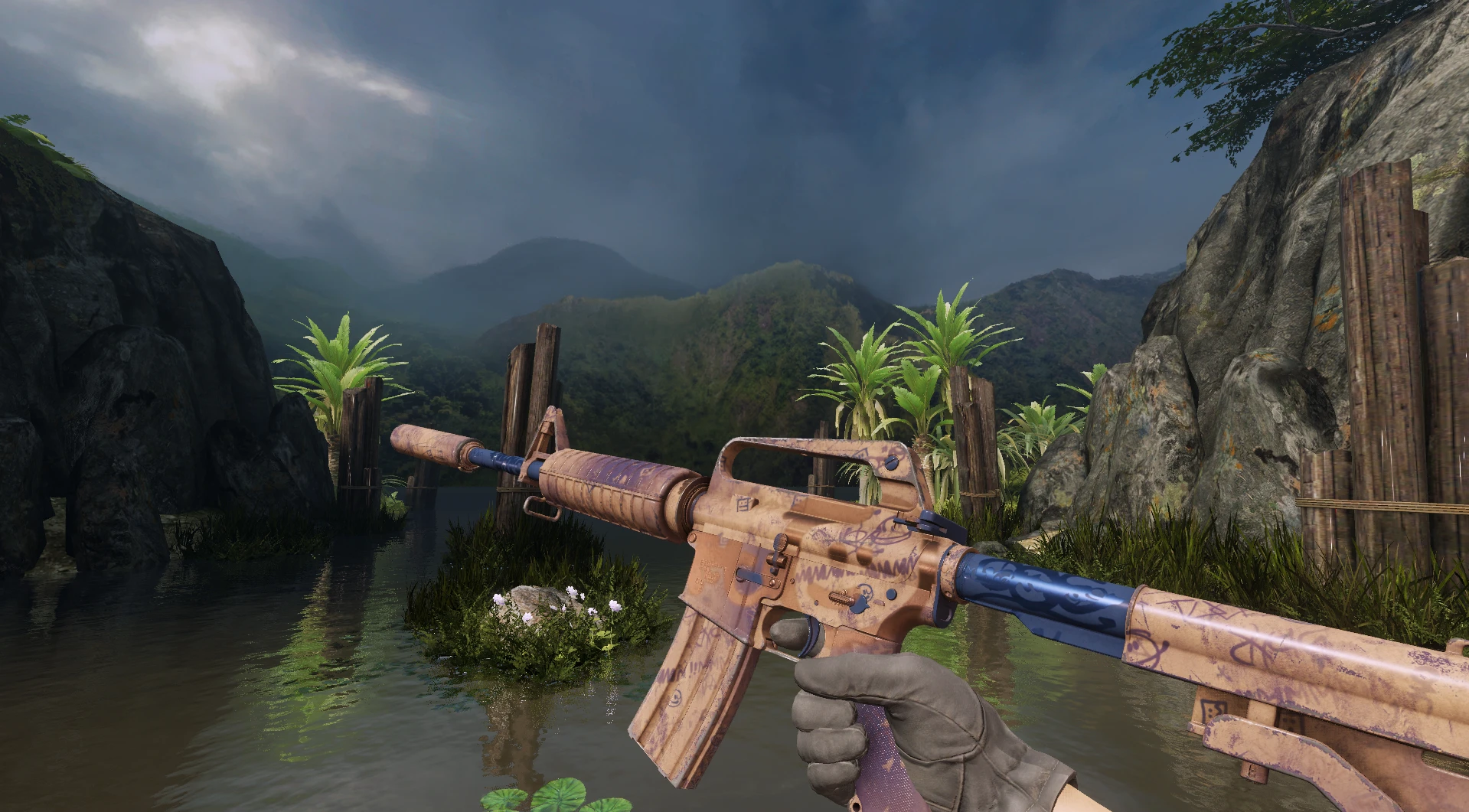 M4A1-S Wash me plz CS2 budget rifle skin favorite skin in the loadout