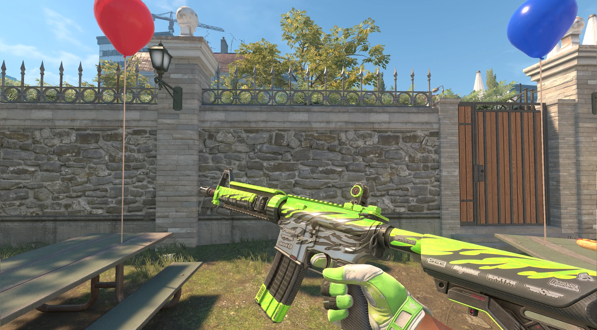 M4A4 Full Throttle Factory New green CS2 skin