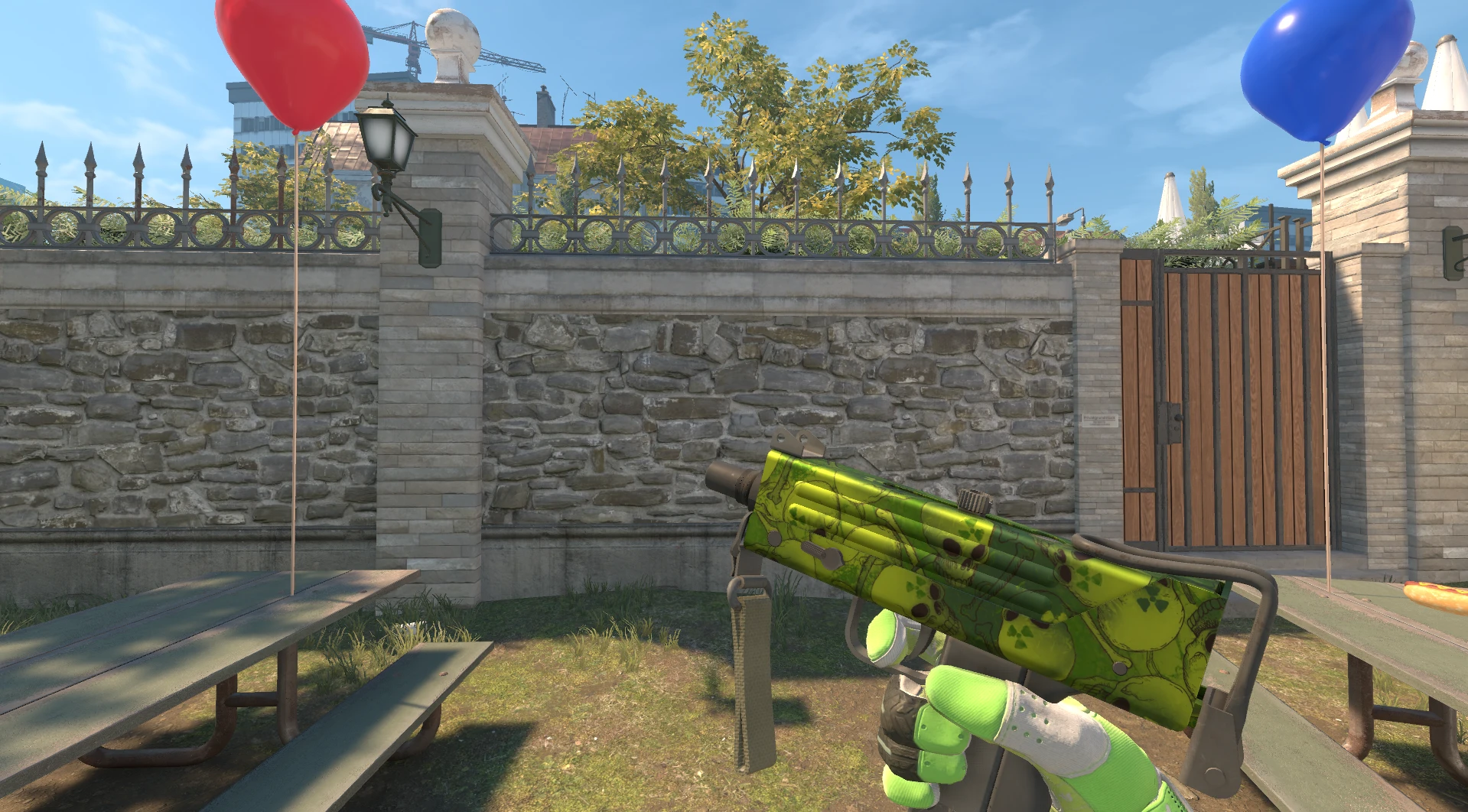 MAC-10 Nuclear Garden Factory New green CS2 skin