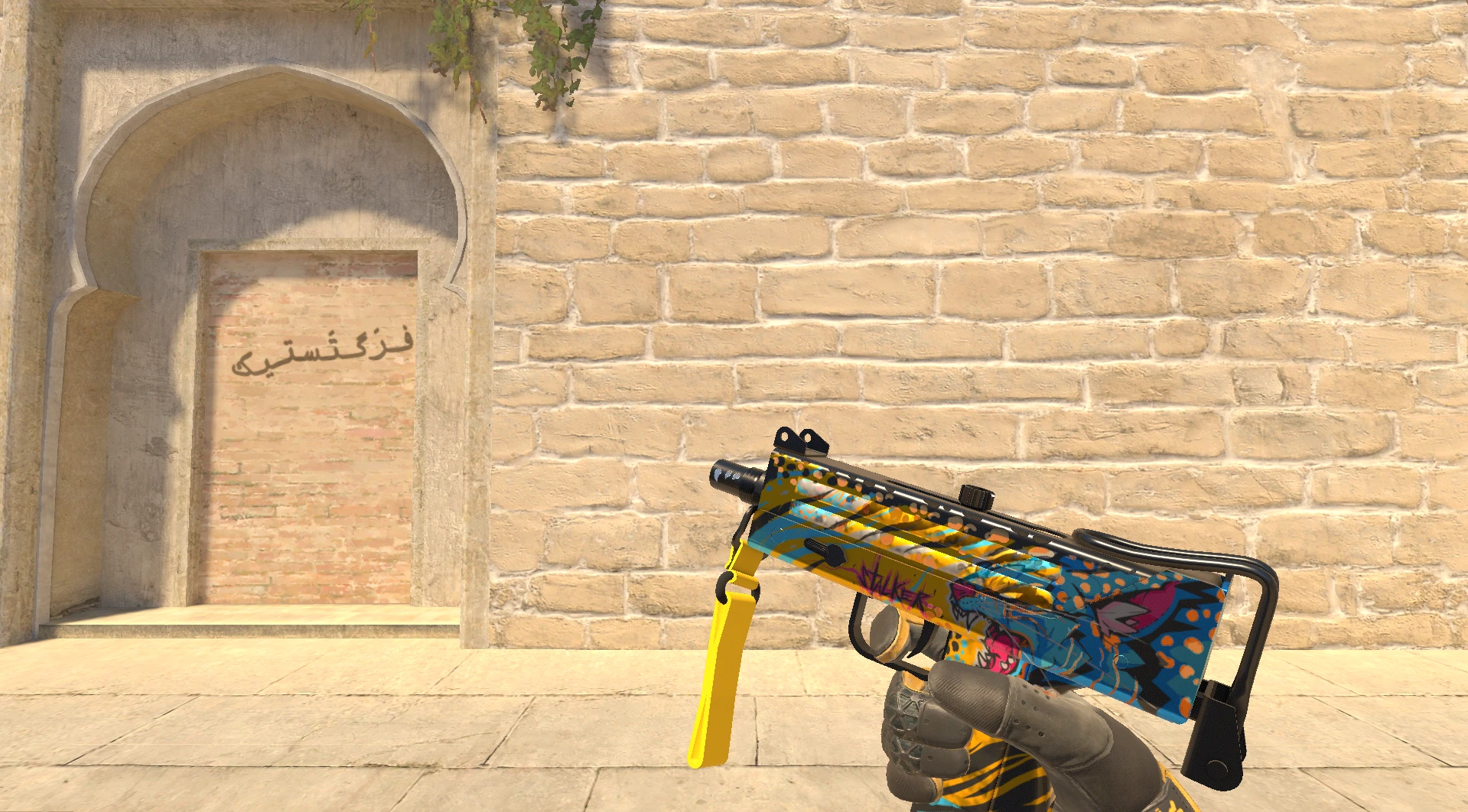 MAC-10 Stalker yellow CS2 skin SMG