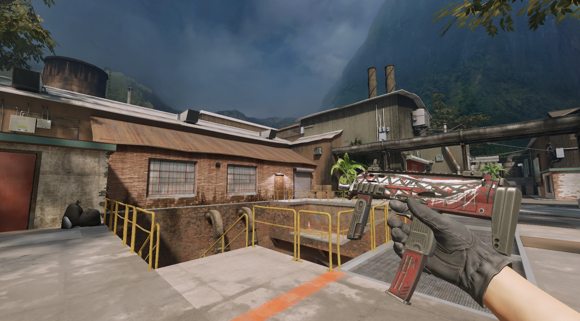 MP7 Mischief Battle-Scarred red black white budget CS2 skin