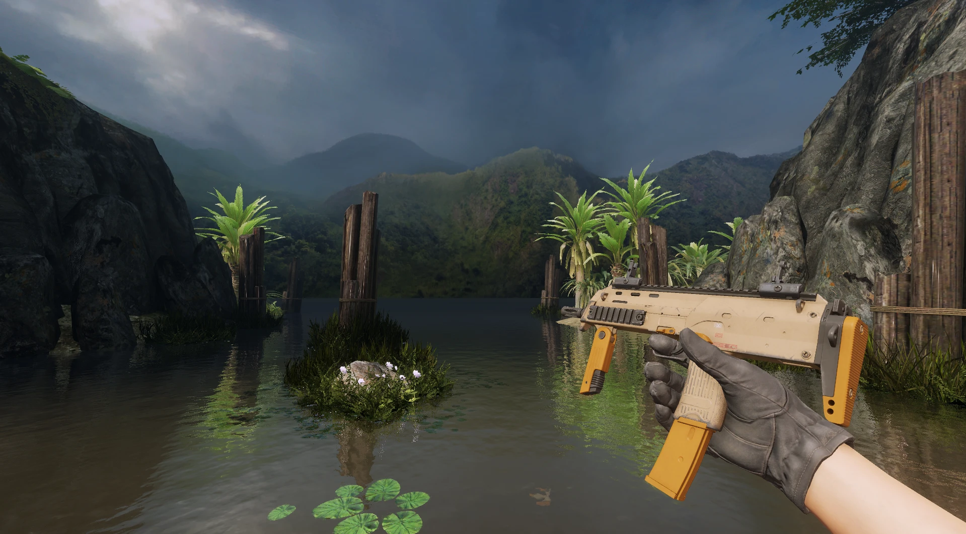 MP7 Short Ochre CS2 budget SMG skin desert tactical look