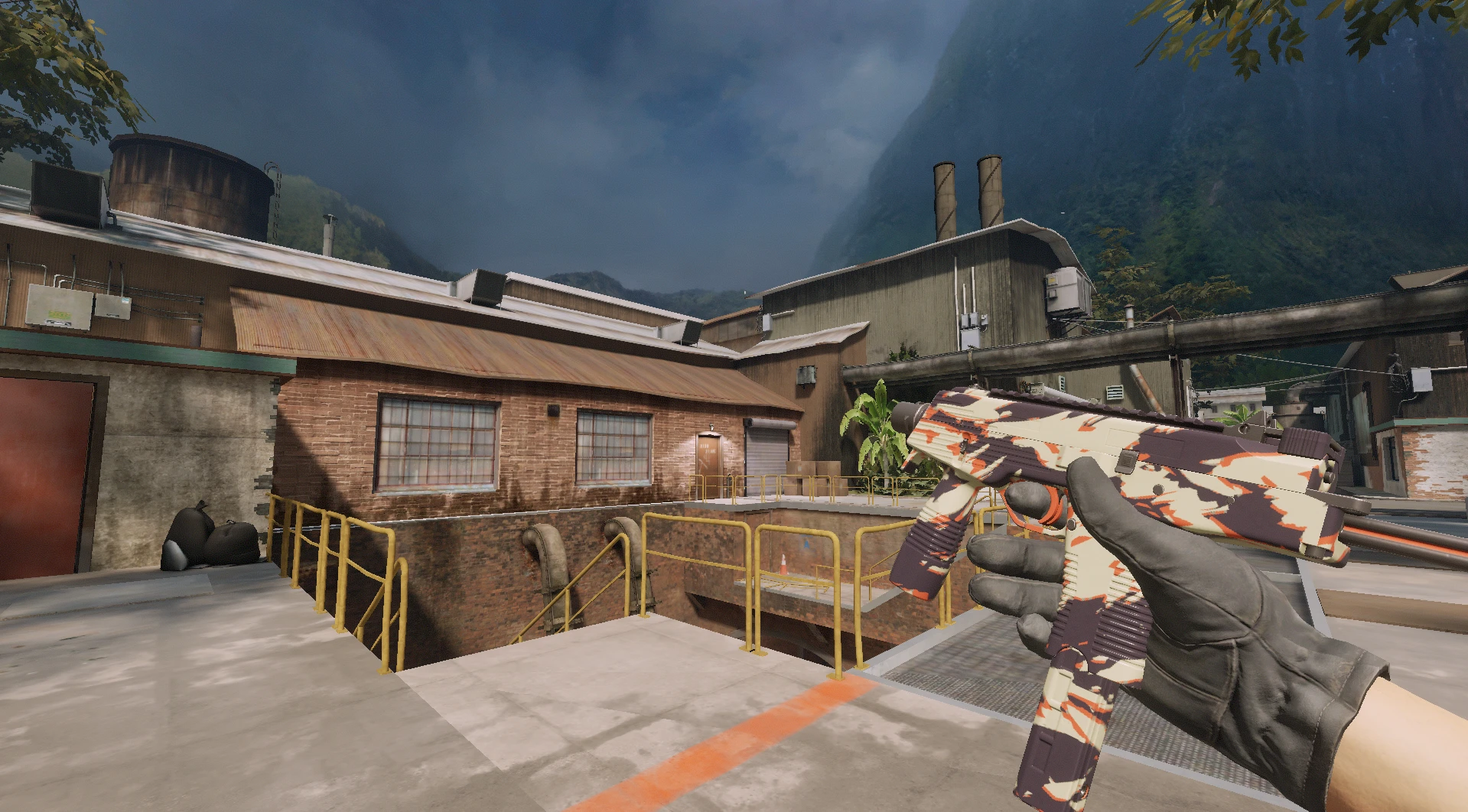 MP9 Shredded Field-Tested budget CS2 skin Radiant Collection colorful