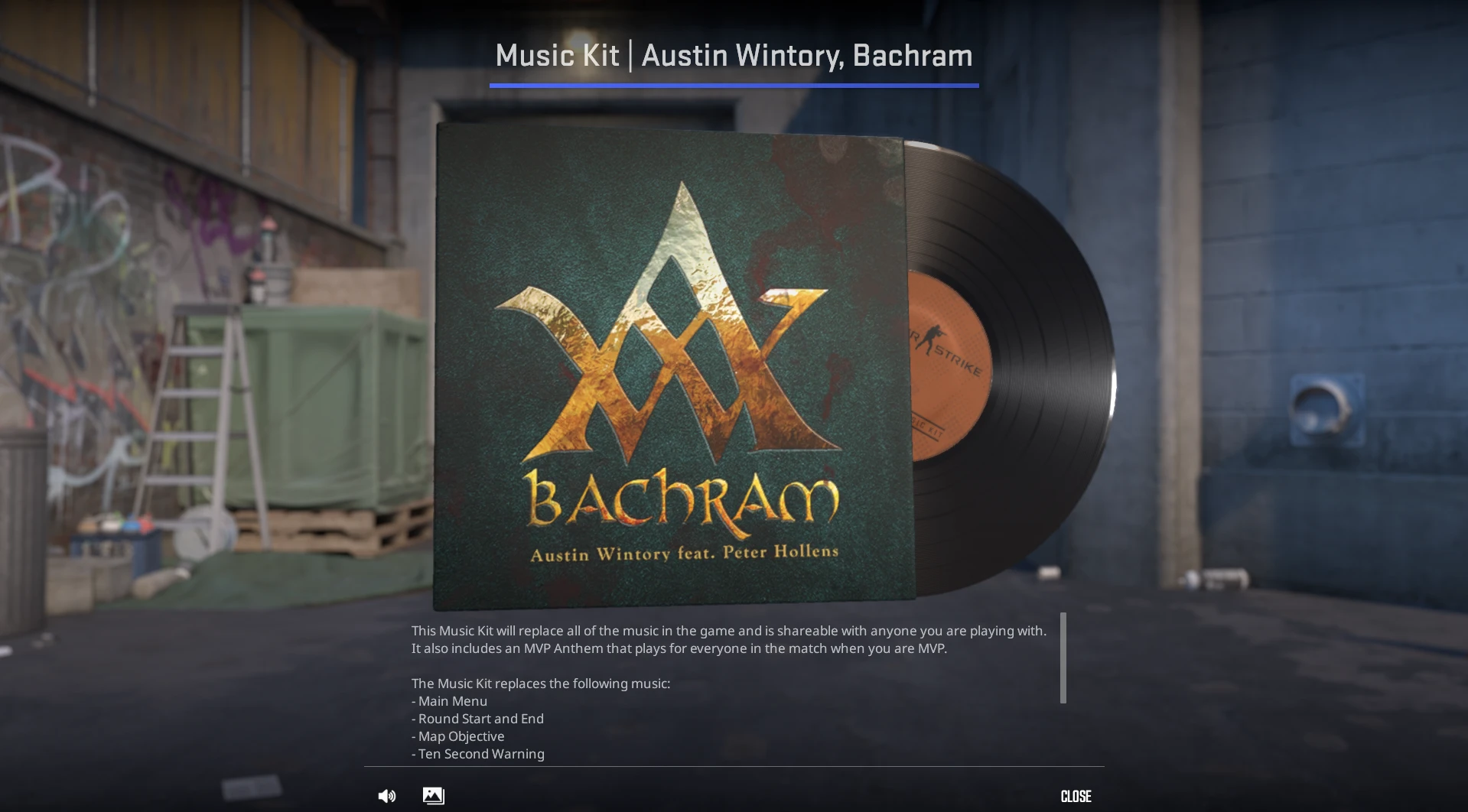 Music Kit Austin Wintory Bachram CS2 green inventory
