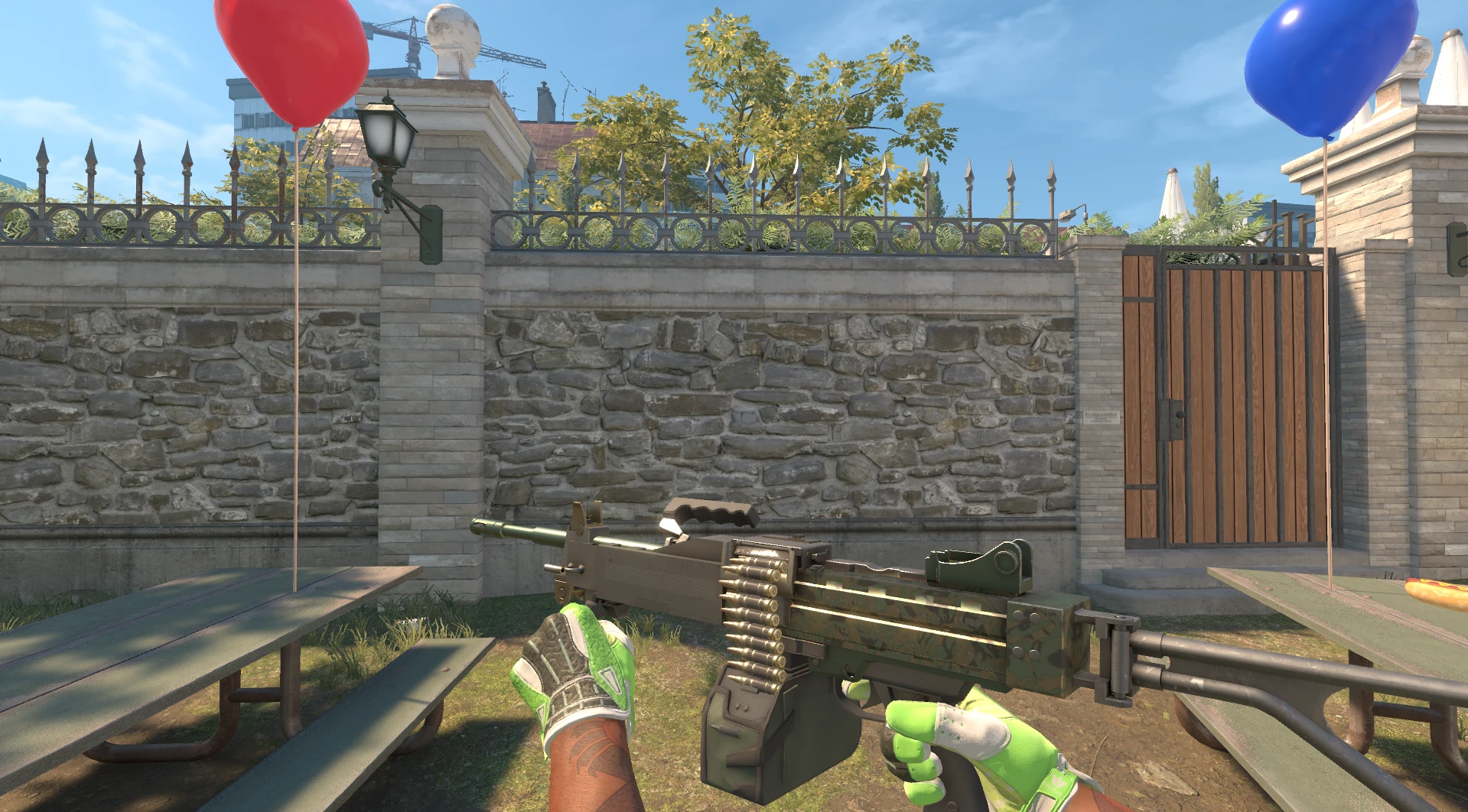 Negev Army Sheen green CS2 skin