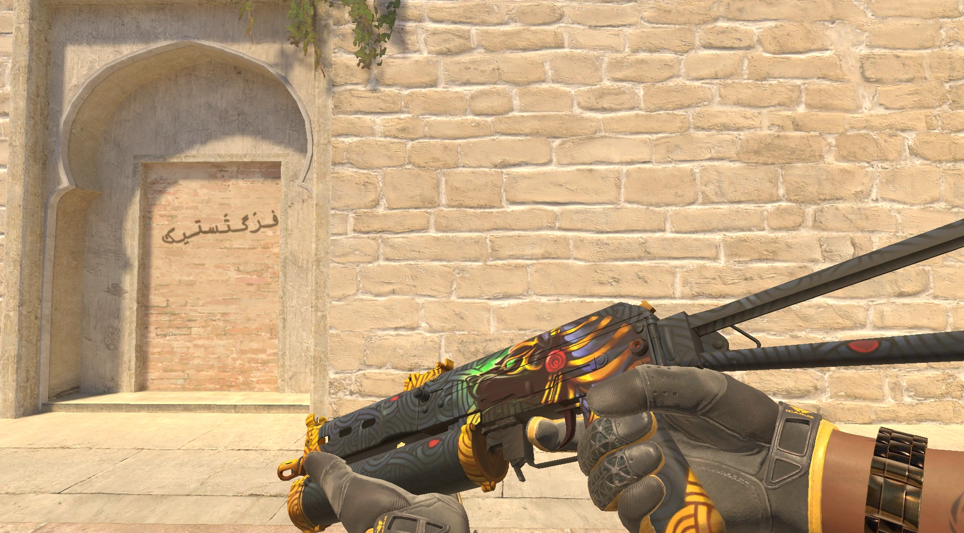 PP-Bizon Judgement of Anubis yellow Egyptian theme CS2 skin