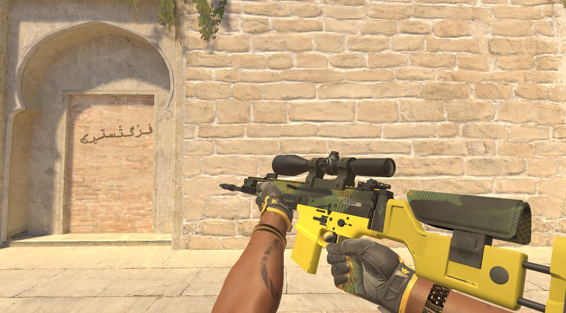 SCAR-20 Jungle Slipstream yellow CS2 skin only good yellow option