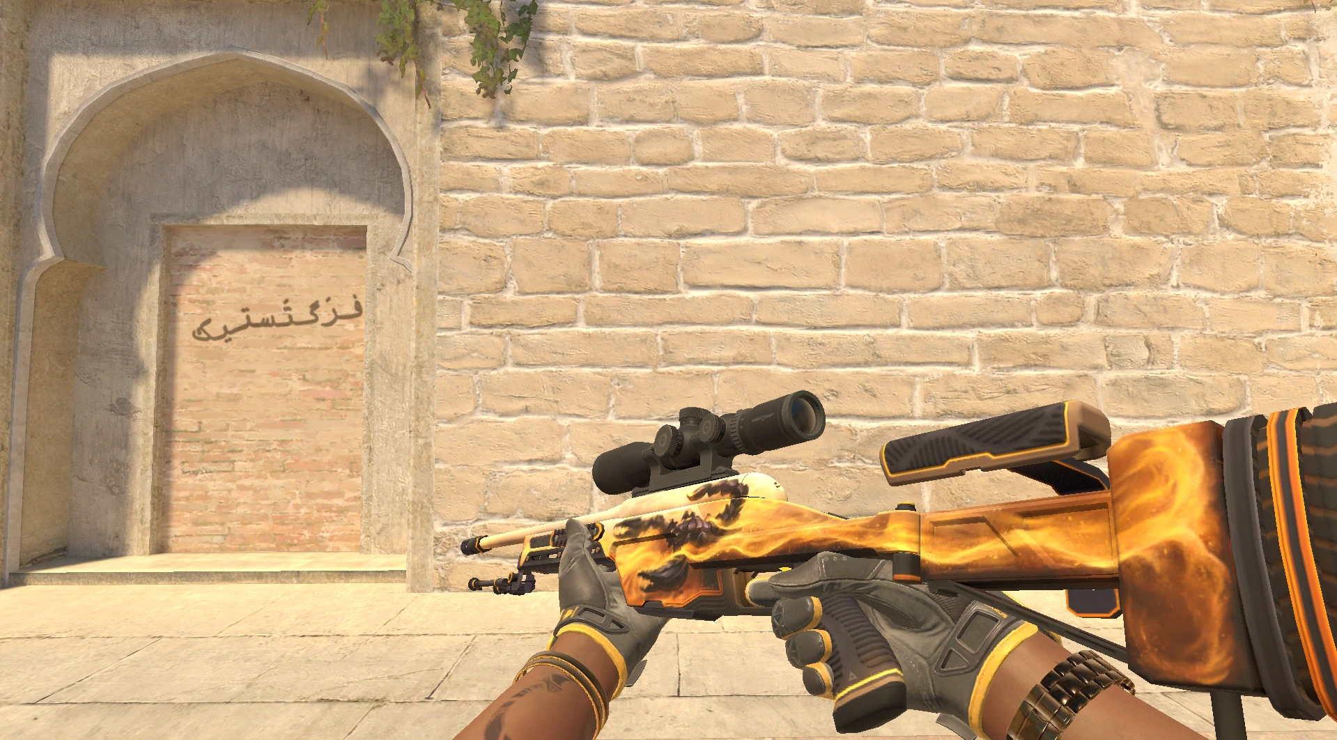 SSG 08 Death Strike yellow CS2 skin scorpion artwork